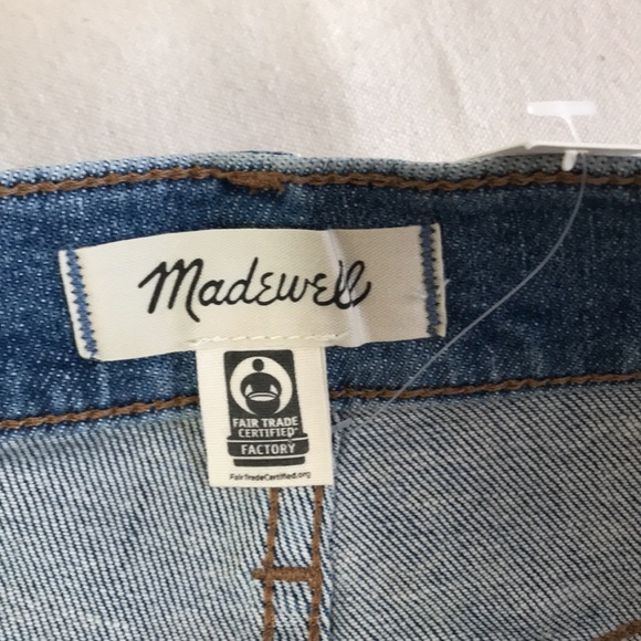 NWT Madewell Sz 24 THE PERFECT JEAN SHORT IN ELLACOTT WASH distressed light wash - Picture 10 of 11